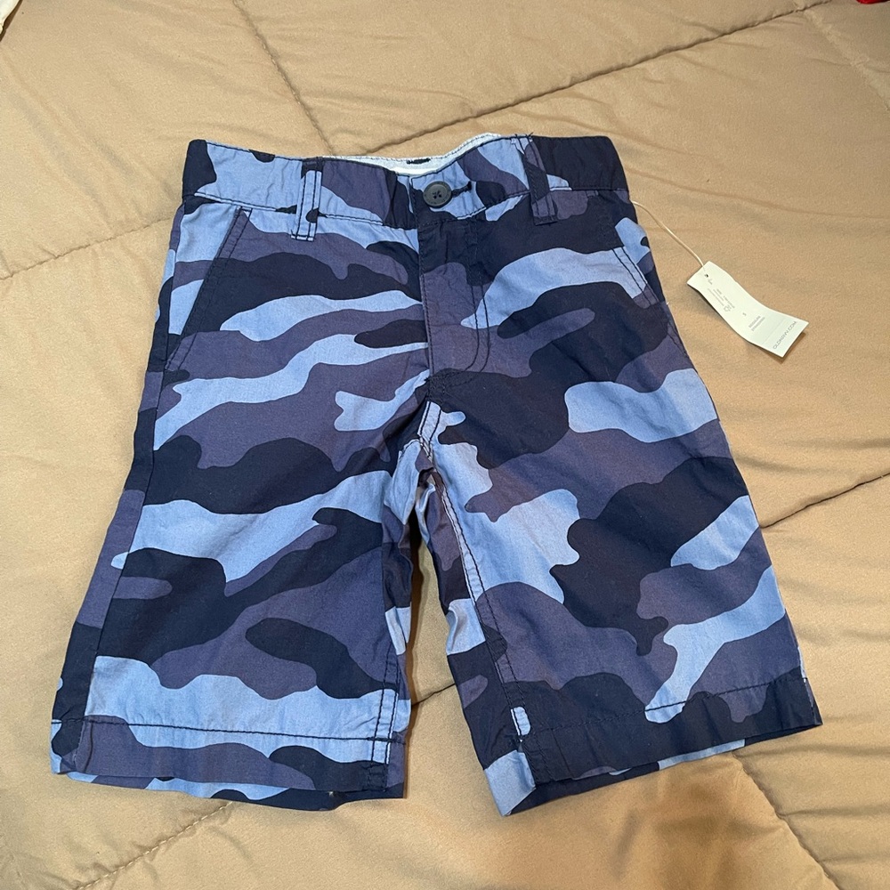 GAP Boys' Blue Camouflage Shorts